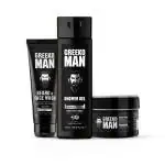 Greeko Man Charcoal Shower Gel, Beard Cream & Face Wash-375ML