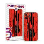 PROSKINS - Cyberpunk Red 3D Textured Mobile Back Skin/Sticker Only for Oppo Reno 7 Pro 5G (Pack of 1)
