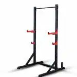 SPARNOD FITNESS SWB-17 Adjustable Barbell Rack Stand and Squat Rack (DIY Installation), Black