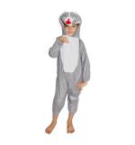 Kaku Fancy Dresses Squirrel Animal Costume For Kids - Grey, 5-6 Years | Animal Fancy Dress For Boys & Girls