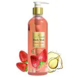 Earthgenix Strawberry Body Wash (300ml), (Loofah Free), For Anti-Acne & Anti-Pollution