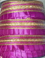 Craftlove Pink Ribbon Lace Colorful Border 9 Mtr