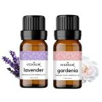 VEDANUM Lavender and Gardenia Scented Essential Oil for Aromatherapy and Oil Diffuser 15 ml (Pack of 2)