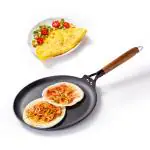 Wonderchef Pre-Seasoned Ferro Light 28cm Dosa Tawa, 4mm, 10 Years Warranty