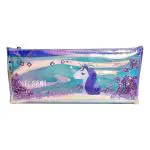 Parteet Multicolor Polyurethane Unicorn Water Glitter Pouch