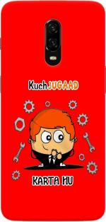 CustomEra OnePlus 6T Multicolour Jugaad Krta Hu Quote Plastic Hard Case Back Cover