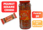 HF, Surya Rs. 5 Peanut Sesame Chikki (50 bars of RS. 5 each) |Energy Bars |Indian Sweet
