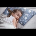 Kradyl Kroft Toddler Pillow with 100% Cotton Removable Cover - 20 X 15 Inches | Children Pillows | Baby Pillows - Grey Star