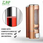 Zap Bottle for Kitchen Bathroom Plastic Rose Gold Soap Dispenser