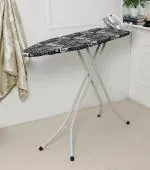 KI Premium International Quality Ironing Board/Iron Table Stand with Press Holder, Foldable & Height Adjustable Height (Blue)