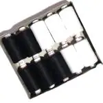 HIRDAY Sewing Threads 10 Tubes Box (5 White + 5 Black) Reel 800 Meters Each Tube