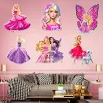 ZYOZIQUE Barby Theme Birthday Decorations Cardstock Cutout - Girls Birthday Party Decorations (Pack of 7)