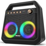 DRUMZZ Theater 40W Bluetooth Speaker, Super Punchy Bass, Quality Stereo Drivers, RGB Light Effects, 10000mAH [Lithium Polymer] Battery, 24 hours Play Time, Bluetooth 5.0, TWS, TF/SD Card, AUX, Mic Port