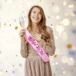 SPECIALYOU.IN Bride To Be Pink Sash For Bride To Be Decoration Set | Bridal Shower Decorations Kit | Bride To Be Props | Bride To Be Sash | Bride To Be