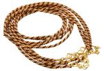 Craftlove Red, Gold Necklace Making Metal Doris And Connecting Chains With End Locks- (Pack Of 10)