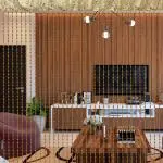 Kuber Industries Plastic Solid Bead Fancy Sparkling Door Window Shear Rod Thread Sheer Hanging String Curtain (CTKTC045871, Gold, 7 x 4 ft)