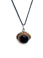 Astroghar Natural Eye Of Shiva The Agate Of The Third Alloy Pendent For Men And Women