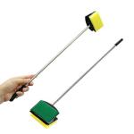 COLOURFUL - Aquarium Cleaning Tool for Fish Tank Cleaner Window Sponge Brush Cleaning Tool Kit for Glass Fish Tank Aquarium (Steel Brush Medium)