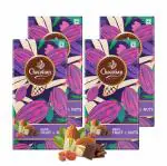 Chocolian Bakers Fruit & Nut Dark Chocolate Bar - Pack of 4| 100% Veg| Eggless| (74GM each)