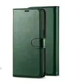 ClickCase Vintage Series For Samsung Galaxy S10 Lite Green Faux Leather Mobile Wallet Flip Cover