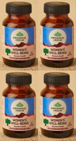 Organic India Women's Well-Being Capsule (4 Packs, 60 Veg Capsule in Each Pack)