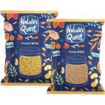 Nature's Quest Millets Combo Pack of 2-1800 Gms| Natural Grains Unpolished Millets | Kodo 900g, Foxtail 900g | Low GI Rice | Nutrient Powerhouse, High Protein & More Fibre than Rice