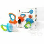 A Baby Cherry Multicolor Baby Fruit And Vegetable Food Feeder Pacifier With 6 Nipples 2 Pcs