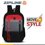 ZIPLINE Unisex Casual Polyester 36 L Backpack School Bag Women Men Boys Girls Children Daypack College Bag Book School Sports Bag Weekend Bag - Black