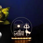 SAHI CRAFTS Om Namah Shivay Origin Design with 3D Lighting Effect, Laser Cutting Crafting & Carving Multicolour