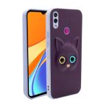 Sonty Realme 3 Pro Purple Faux Leather Shock Proof Mobile Back Cover