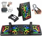 XIANCO way to fitness Push Up Board System - 15 in 1 Body Building Exercise Tools, Hand Grip, Finger Gripper Combo Pack - Workout Push Up Stands, Training System for Men and Women (PUSH-UP-COMBO)
