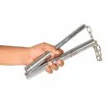 Griffin Stainless Steel Nunchaku for Martial Arts Training Universal Fight Practice Unisex MA Nunchucks Steel Swivel Chain Matrial Arts Practice Nanchaku for Kids & Beginners