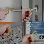 StealODeal Gold Virus Protection Brass No Touch Key Chain