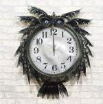 Urban Sajavaat Owl Shape Metal Wall Clock - 55 x 40 cm