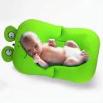 Babies Bloom Green Newborn Baby Bath Seat Support Cushion - Baby Bath Pad