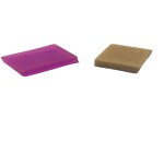 Vrundavan Farms Handmade Pure Herbal Glycerin Lemon Quartz Crystal Inclusion Square Lemon Color Soap Bar-a21