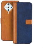 Clickaway Multicolor Leather Flip Back Cover Case For Vivo S1 Pro