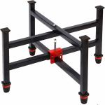 KORNERS Adjustable Four Fold Floor Carrom Stand Carrom Stand (Steel, Black)