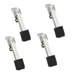 HARRISON 0824 Premium 4.5 inch Door Stopper Rubber Tip Powerful Working with Screw | Wooden Door Stopper to Stop Door for All Door Home | Office, Hotel (SC Finish, Pack of 2)