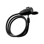EMotorad Multipurpose Fingerprint Lock for Bicycles/Bikes with Rechargeable Battery Operated IP65 Water-Resistant Steel Cable with up to 10 Fingerprint Storage
