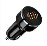 UniBoss 51 W Qualcomm Certified Turbo Car Charger  (Black, With USB Cable)