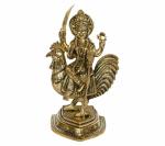 Kartique Brass Goddess Bahuchar Maa 8 Inch