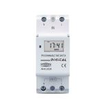 amiciSmart Digital Programing DIN Rail Mounted White Plastic Timer Switch Relay 220 V, 30A