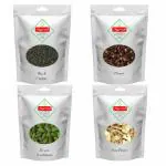 Marwar Combo Pack of Black Pepper + Cloves + Green Cardamom + Dried Ginger | Tea Masala | Chai Masala | 50 Gms Each | Pack of 4