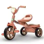 Baybee Flyer Baby Tricycle for Kids, Smart Plug & Play Kids Cycle with Eva Wheels, Led Light & Storage Baskets Baby Cycle for Kids 2 to 5 Years Boys Girls (Pink)