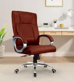 Vergo Swift Ergonomic High Back Leatherette Office Chair (Brown)