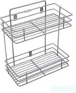 Faverito Stainless Steel Multipurpose Wall Mounted Storage Rack 33 cm x 31 cm