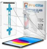 ProElite [2-Pack] Tempered Glass Screen Protector for Apple iPad 10th Generation 2022 with Auto Alignment Kit