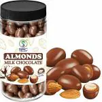 SRC Creations Almonds Coated Milk Chocolate 250g Jar Packing