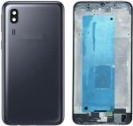 Imbi Samsung Galaxy A2 Core A260 Black Plastic Replacement Housing Full Body With Middle Frame And Side Key Full Panel